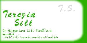 terezia sill business card